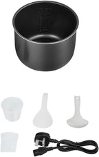evvoli 12-in-1 Multi-Use Programmable Pressure Cooker Digital LED Display 8 L 1200 W EVKA-PC8012S Black/Silver