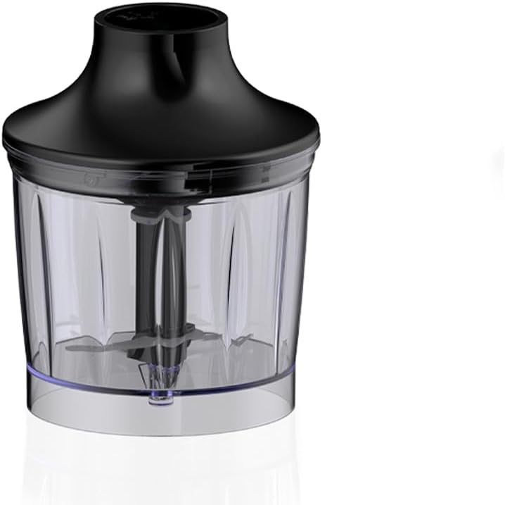 evvoli Hand Blender, 1200W, 6-In-1 Stainless Steel Stem Hand Blender With Food processor 2l, Whisk, Potato Masher, Beaker 600 ml and Chopper 1000 ml, EVKA-HBL6B