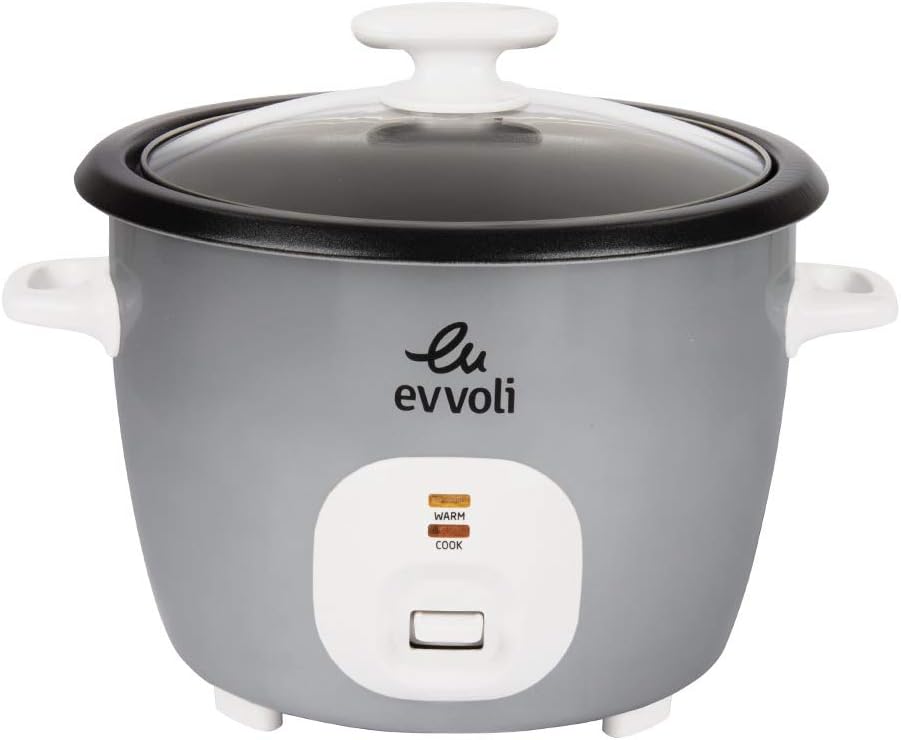 evvoli Rice Cooker, 4.5 Liters, Non-stick pot, One-touch Operation, Auto Keep warm, Spatula & Measure Cup included, EVKA-RC4501S Main image
