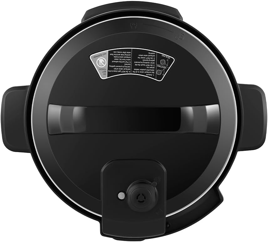 evvoli 12-in-1 Multi-Use Programmable Pressure Cooker Digital LED Display 8 L 1200 W EVKA-PC8012S Black/Silver