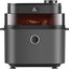 evvoli Air Fryer 8 Liters With Digital Control Panel Display, 8 Preset Programs with Juicy and Crisper plate and water tank 1450W, EVKA-AF8008D Black