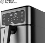 evvoli Air Fryer 5.5 Liters With Digital Control Panel Display, 8 Preset Programs and Built-In Preheat Function, 1700W, EVKA-AF5508D