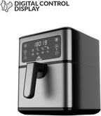 evvoli Air Fryer 5.5 Liters With Digital Control Panel Display, 8 Preset Programs and Built-In Preheat Function, 1700W, EVKA-AF5508D