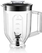 evvoli Kitchen Machine ,4L Bowl Capacity, 1100W, SUS Beater, Dough Hook, Multi speed control, Grinder 300ml included, EVKA-KM45B