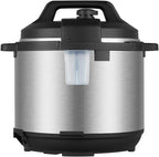 evvoli 12-in-1 Multi-Use Programmable Pressure Cooker Digital LED Display 8 L 1200 W EVKA-PC8012S Black/Silver