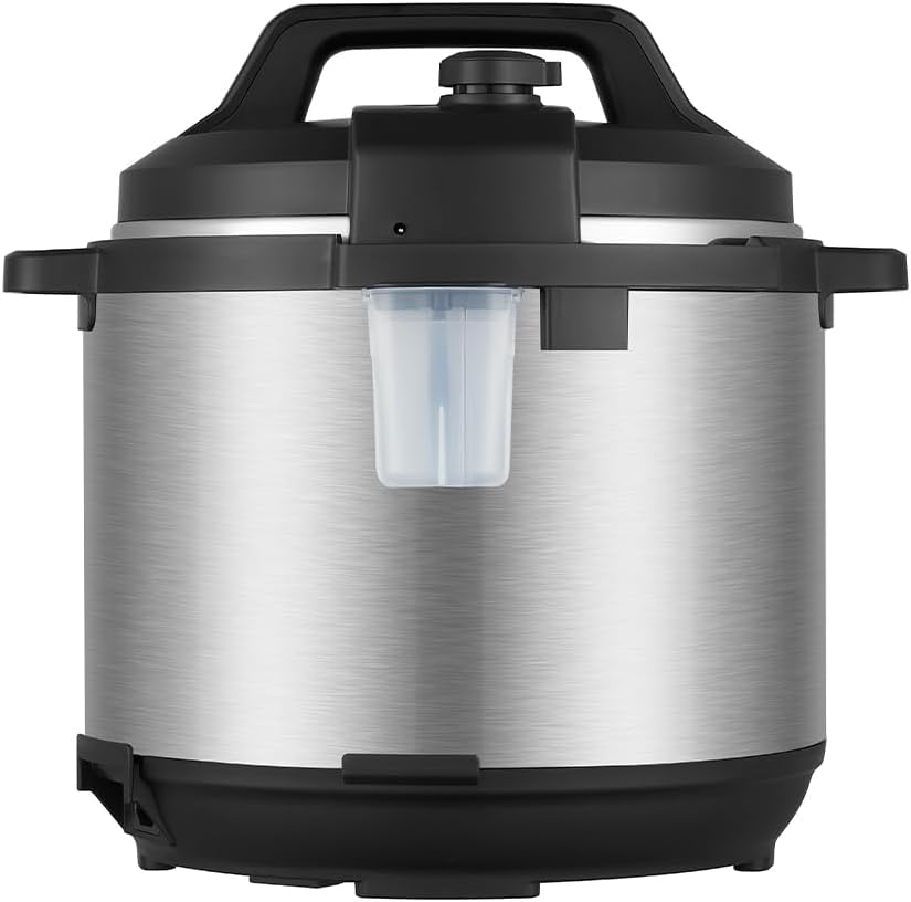 evvoli 12-in-1 Multi-Use Programmable Pressure Cooker Digital LED Display 8 L 1200 W EVKA-PC8012S Black/Silver