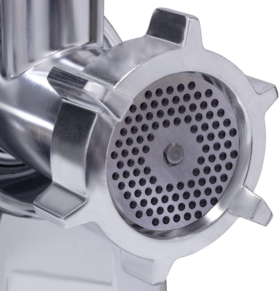 evvoli Meat Grinder, Meat Mincer & Sausage, Reverse Function, Digital Switches With Alarm System, 1600W, White, EVKA-MG1600W